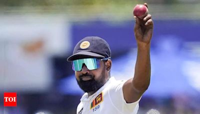 Prabath Jayasuriya dismantles New Zealand with 6 wickets, bowled out for 88 in first innings of second test | Cricket News - Times of India