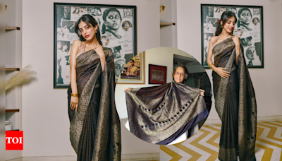 Priya Banerjee wears Smita Patil's Tanchoi saree at Manthan's screening | - Times of India