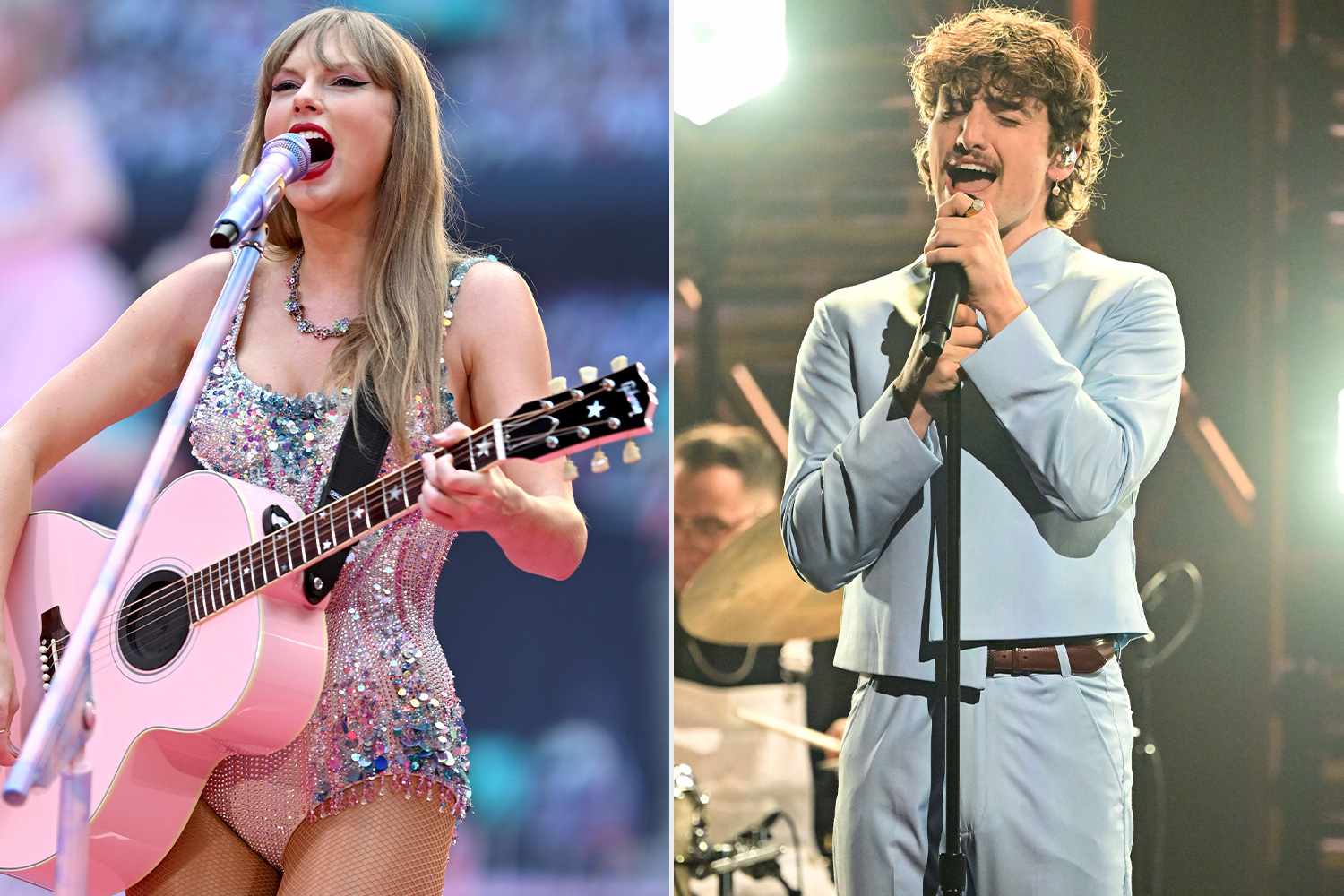 Watch Benson Boone React as Taylor Swift Gives Him a Shoutout on the Eras Tour: 'So Legit'