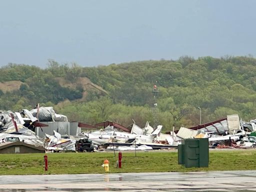 Omaha airport takes significant damage from EF-2 tornado