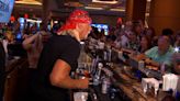 Hulk Hogan bartends at Seminole Hard Rock in Tampa