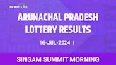 Arunachal Pradesh Lottery Singam Summit Morning Winners July 16 - Check Results!