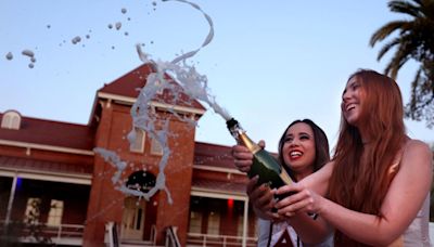 Photos: Grads getting photos on the University of Arizona campus