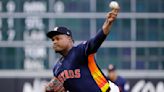 Valdez strikes out eight in seven innings, Astros limit A's to two hits in 3-0 victory