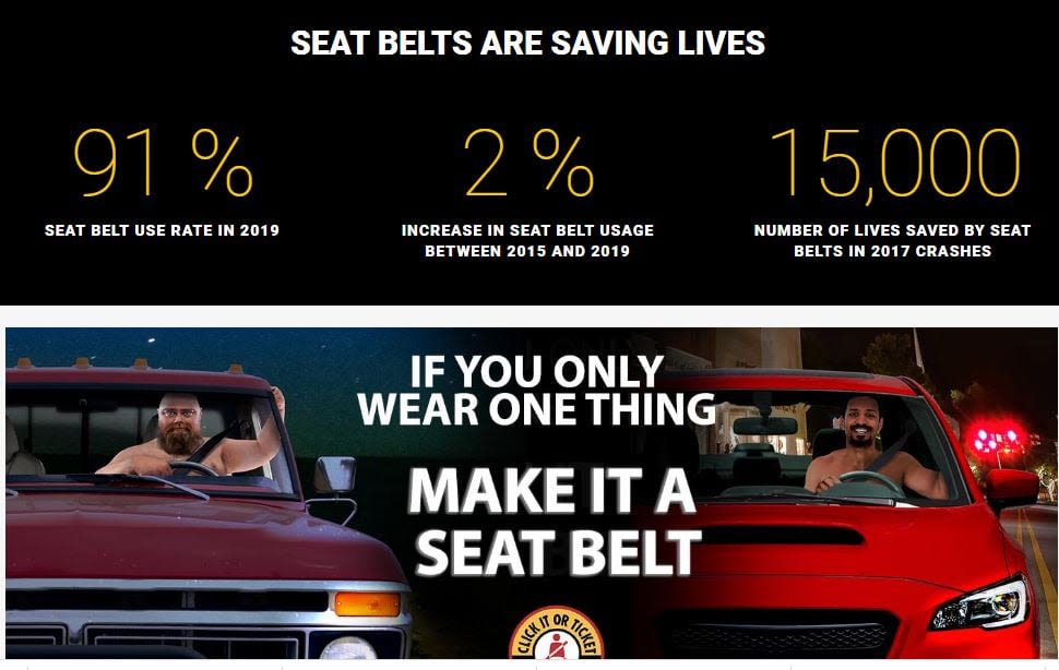 Nebraska City seatbelt usage below state average
