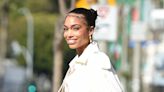 Lori Harvey Marries Runway Glamour & Street Style With LaQuan Smith Suit Turned Into a Skirt, Vintage Prince Shirt & Strappy...