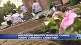 Volunteers beautify Marshall’s campus during ‘Community Cares Week’