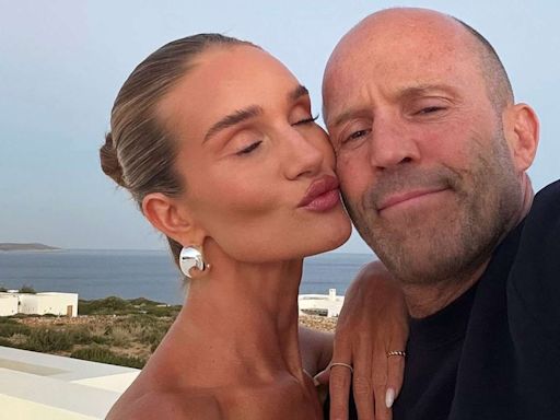 Rosie Huntington-Whiteley Shares Loved-Up Selfies with Fiancé Jason Statham on Greece Vacation: 'You and Me'