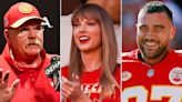 Chiefs Coach Andy Reid Says Taylor Swift 'Can Stay Around All She Wants' as Travis Kelce's Game Improves