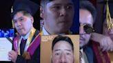 TikTok: recién graduado se reencuentra con su padre en plena ceremonia y se vuelve viral