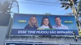 Placas com fotos do prefeito de São Bernardo e sobrinha pré-candidata geram briga judicial