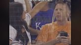 The Royals staged a Kiss Cam moment gone wrong, and it showed rival fan get soaked