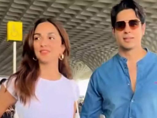 Sidharth Malhotra and Kiara Advani slay airport fashion with coordinated looks: video inside | Hindi Movie News - Times of India