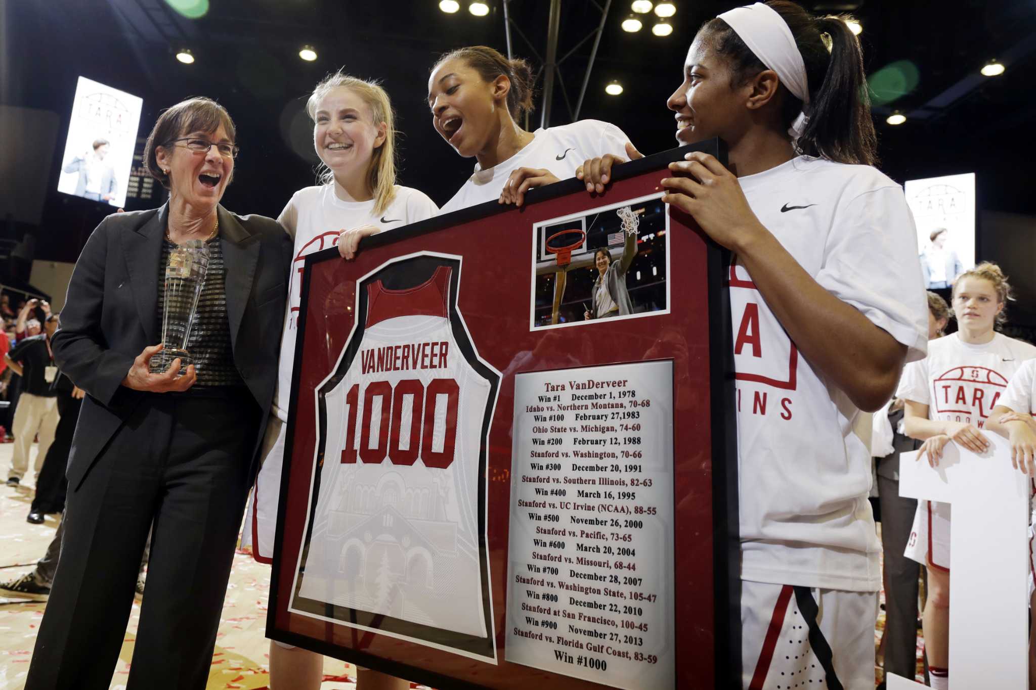 Stanford names basketball court "Tara VanDerveer Court" for retired Hall of Famer, winningest coach