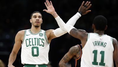 Boston Celtics' Jayson Tatum Talks Dallas Mavericks' Kyrie Irving Ahead of NBA Finals