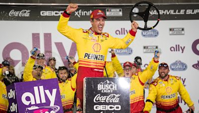 NASCAR recap: Joey Logano wins chaotic Nashville race in five overtimes