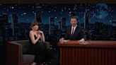 Dakota Johnson’s dress falls off during ‘Jimmy Kimmel Live’ wardrobe malfunction