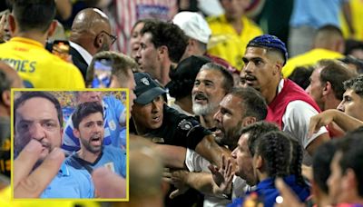 No fueron los colombianos: video muestra cómo empezó la pelea tras la semifinal de la Copa América