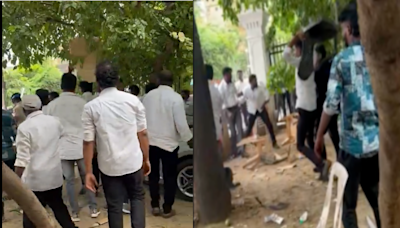 Advocate vs Advocate: 2 Groups Fight over Case outside Chennai's Egmore HC, Throw Furniture; WATCH