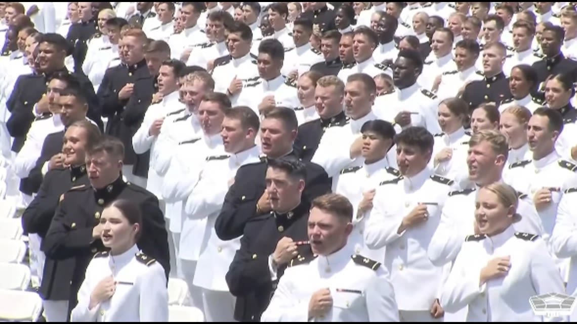 More than 1,000 Midshipmen graduate for U.S. Naval Academy, accept commissions in Navy, Marine Corps