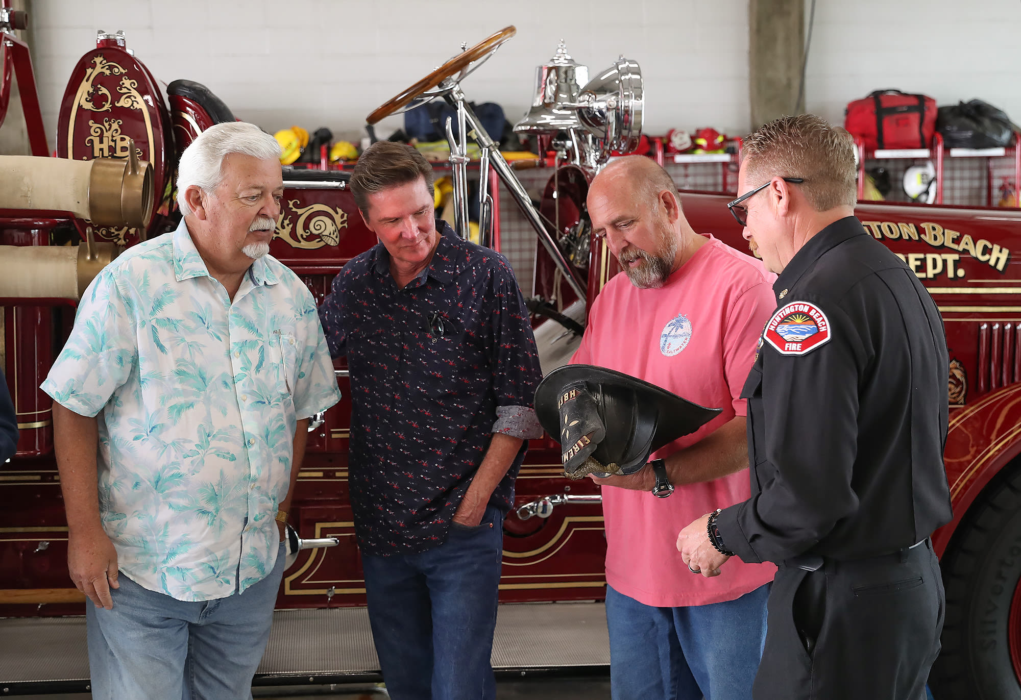 Huntington Beach receives donation of fire equipment, nearly a century old