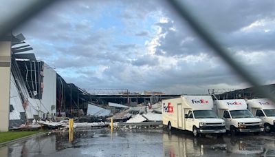 Major damage reported at FedEx facility in Portage from possible tornado