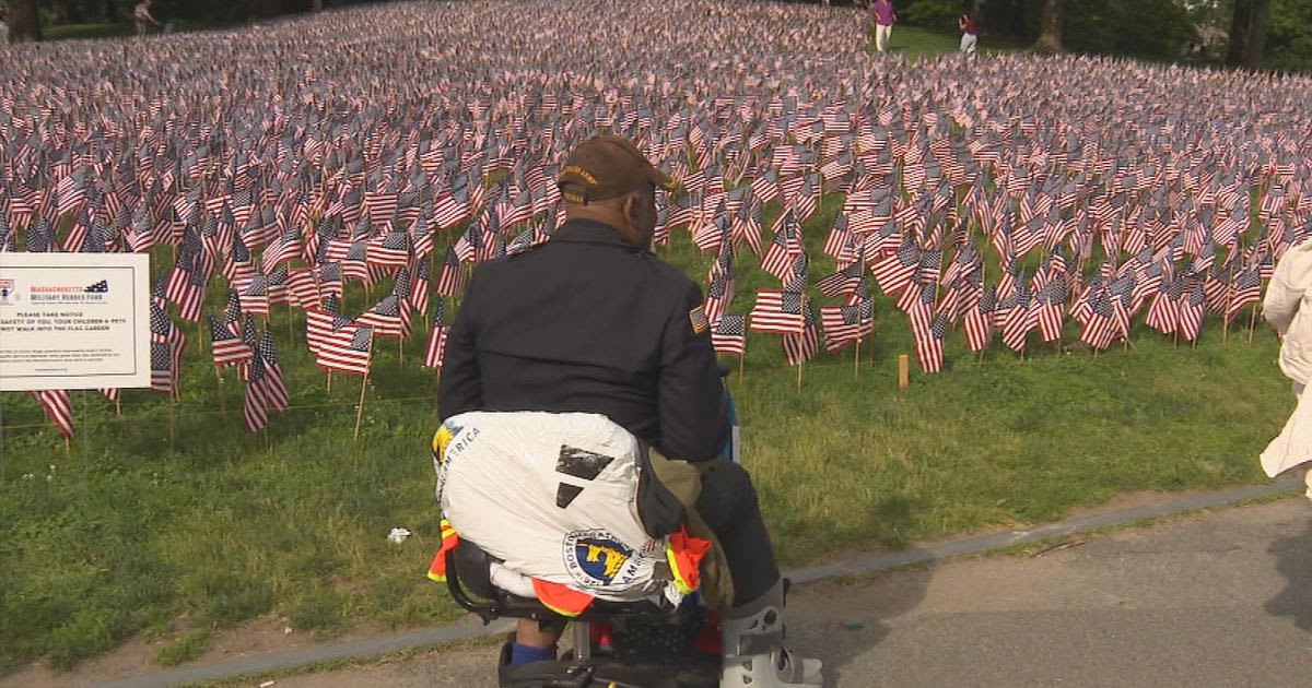 "We need to be thankful": Fallen heroes honored at Memorial Day Flag Garden on Boston Common
