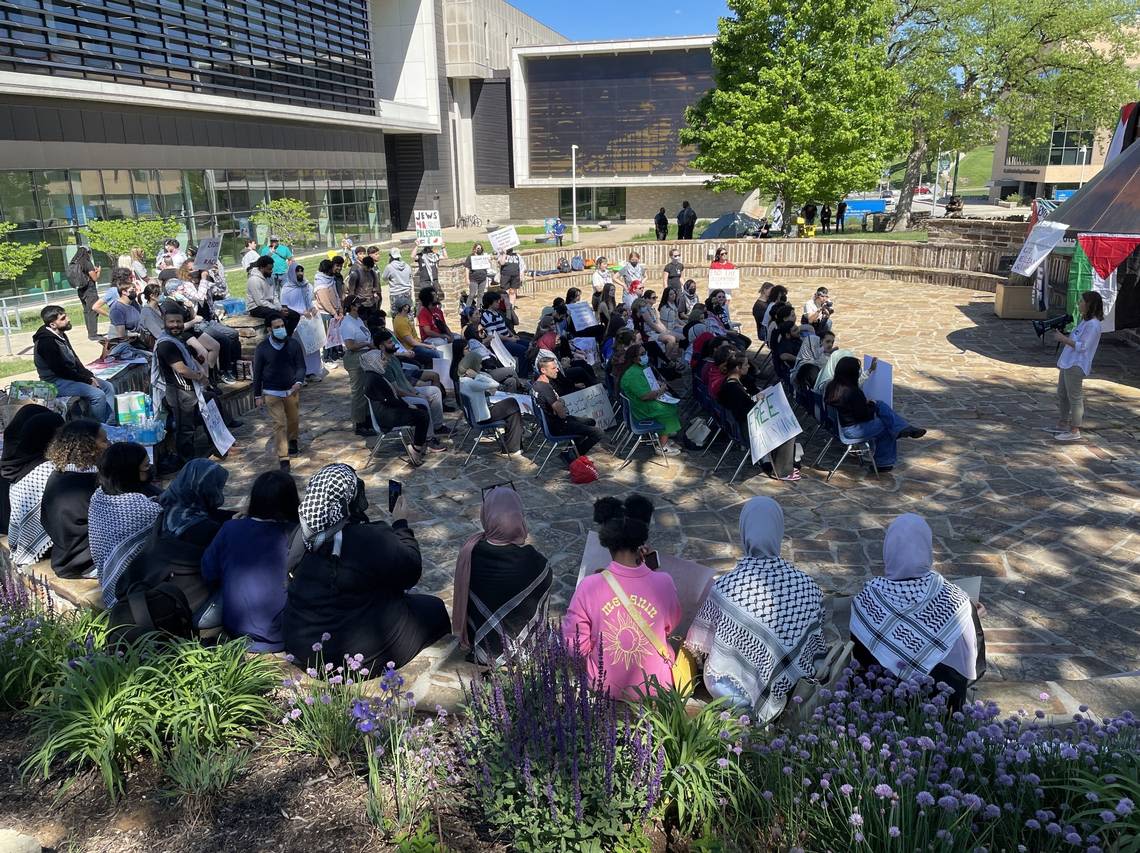 UMKC students establish ‘Liberation Zone’ as campus protests against war in Gaza spread