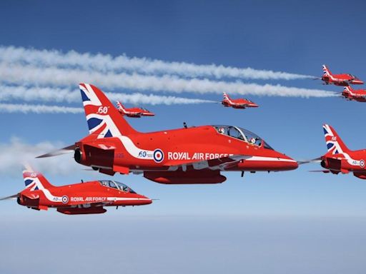 Map reveals where Red Arrows will perform D-Day flypast - and it's not London