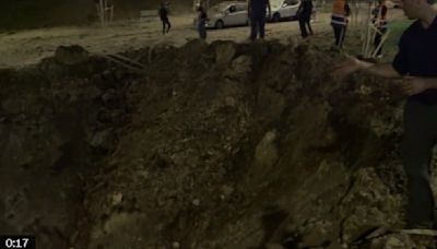 Iran's missiles leave 30-feet deep, 50-feet wide crater outside Mossad HQ | Watch