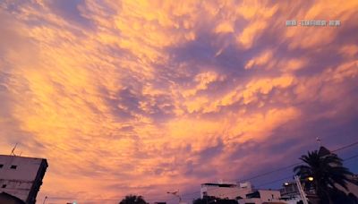 傍晚驚見火燒雲 半夜就地震！氣象署：巧合、無關聯