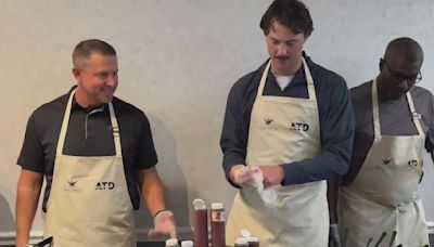 Pirates pitcher Paul Skenes helps honors first responders by serving meals and presenting checks