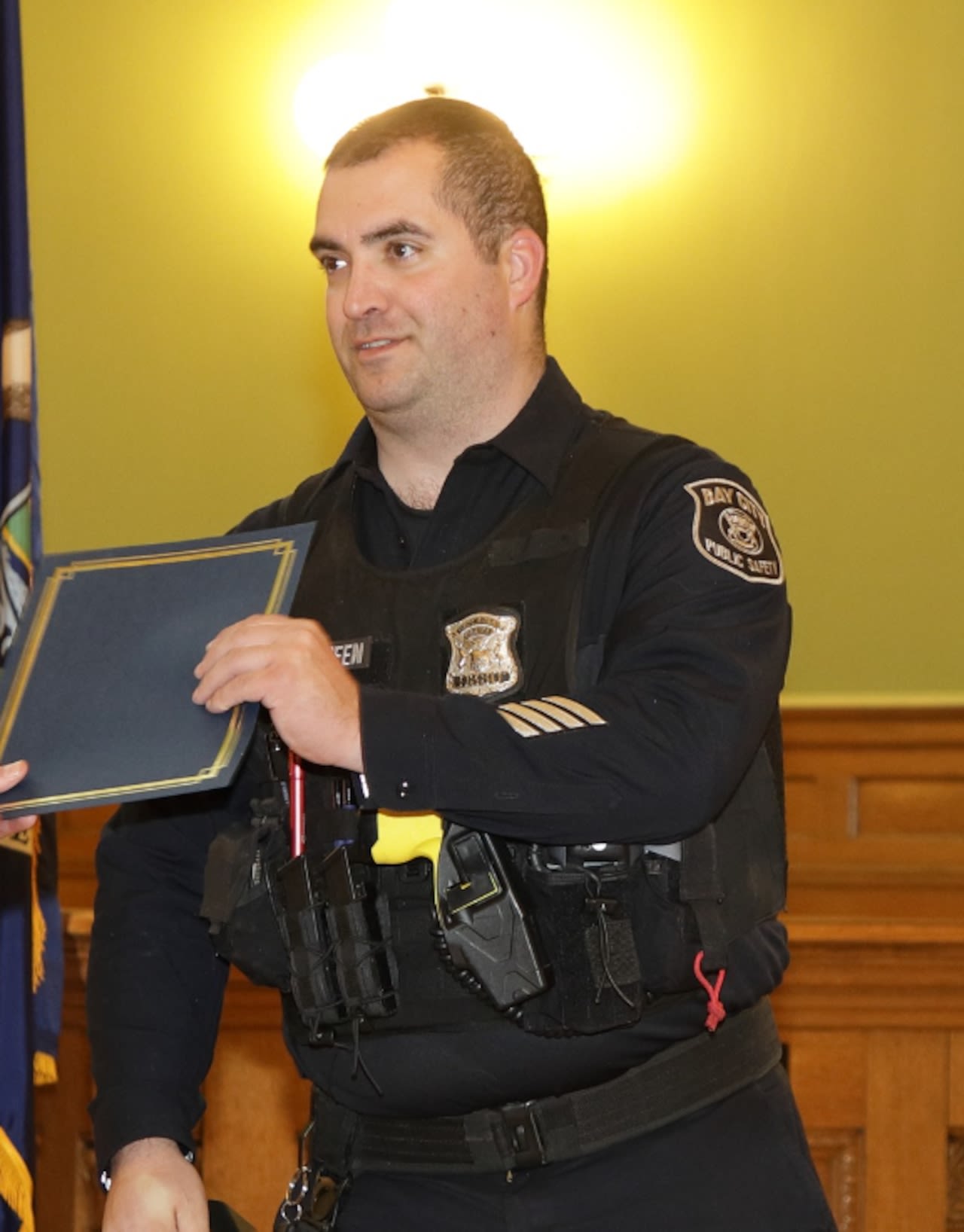 Ex-Bay City, Bridgeport police officer pleads to home invasion in search of wife