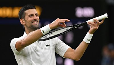 When is Novak Djokovic playing Wimbledon semi-final against Lorenzo Musetti?