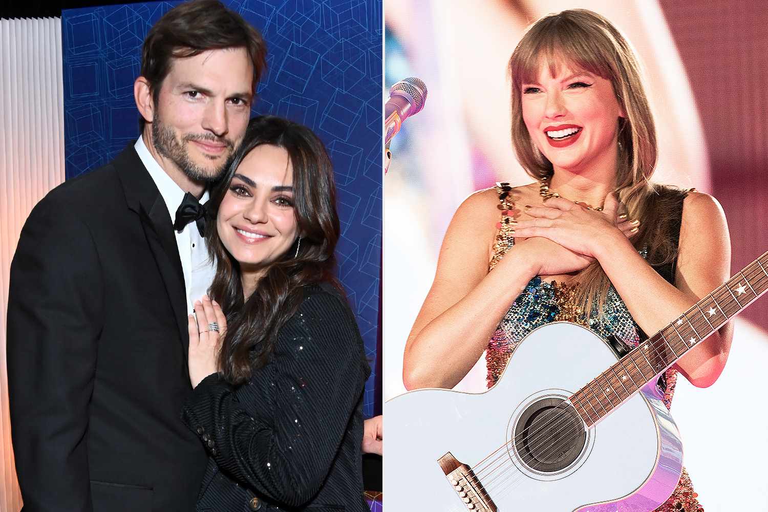 Ashton Kutcher and Mila Kunis Have a Cute 'Love Story' Moment at Taylor Swift’s Eras Tour with Their 2 Kids