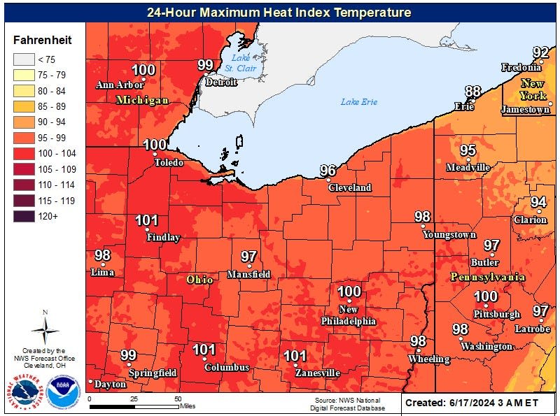 Hot, hot, hot: Heat wave across Canton & Ohio expected to last until Friday evening
