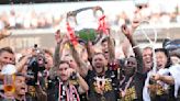 FC Midtjylland wins Danish league after final-day slip-up by Brondby. Kristoffer Olsson in the crowd