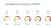 Break out the bug spray. Mosquito forecast warns of increased population in central Iowa.