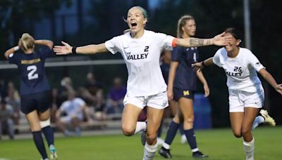 Webber’s last-second goal lifts UVU women’s soccer to thrilling 2-1 season-opening win at Michigan