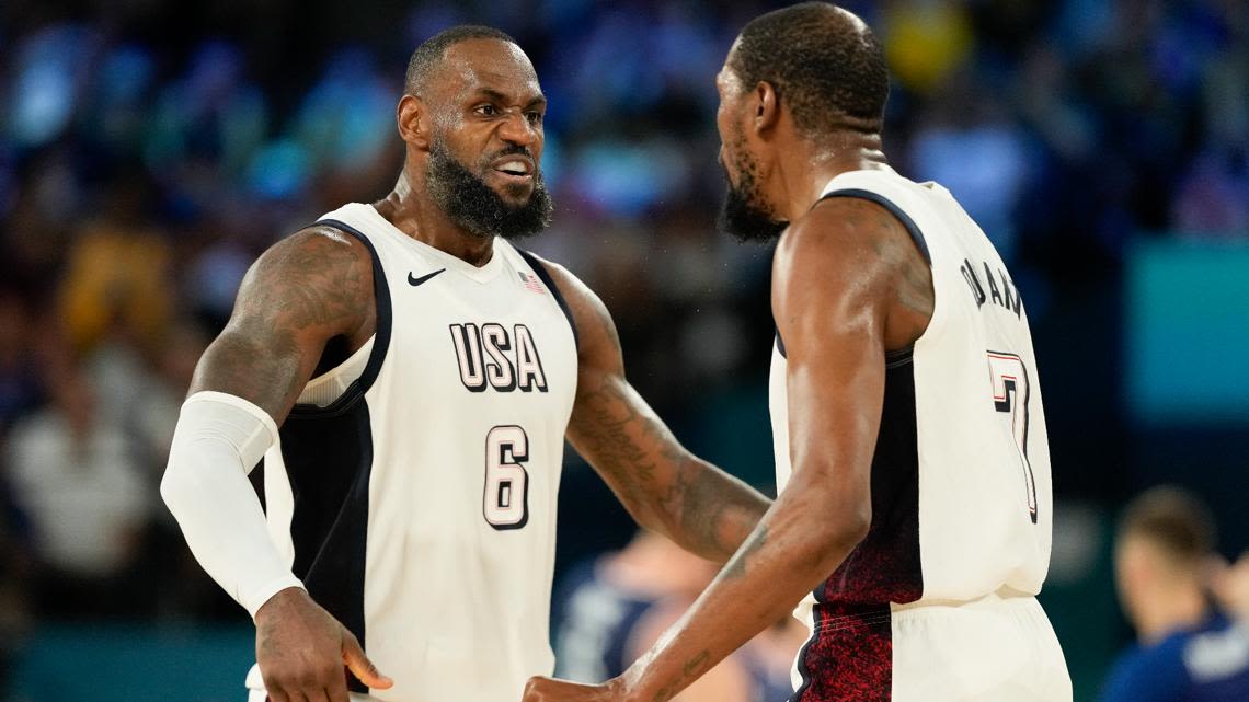 The US will play France for the basketball crown at the Paris Games in a gold-medal rematch