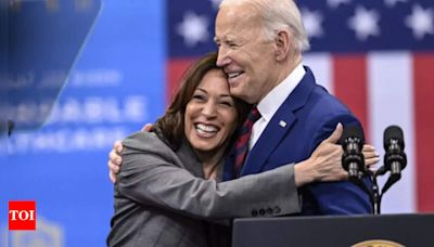 Dems rally behind Kamala to seal her nomination after Biden calls in to say "I love you, kid" - Times of India