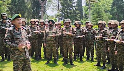 In pictures: Army Chief General Upendra Dwivedi reviews security situation along LoC in Jammu and Kashmir