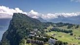 The luxury Burgenstock resort sits above Lake Lucerne