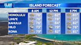 Wednesday Weather - Trade winds pick up slightly, scattered trade showers, partly sunny skies