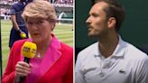 Clare Balding struck by tennis ace Medvedev as star later given umpire warning