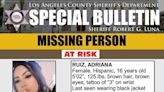 Los Angeles County Sheriff Seeks Public’s Help Locating At-Risk Missing 16-Year-Old Juvenile, Palmdale Last Seen in Palmdale
