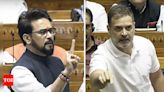 'Jiske ... ': Anurag Thakur's caste attack on Rahul triggers storm; Congress leader says 'ready to take abuses for seeking census' | India News - Times of India