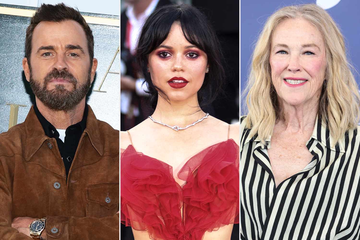 Justin Theroux Praises Jenna Ortega and Catherine O'Hara's Method Dressing for “Beetlejuice Beetlejuice ”Press (Exclusive)