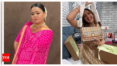 Bharti Singh surprises close friend Jasmine Bhasin with an expensive bag worth Rs 1,23,000 as her birthday gift; the latter's excitement is unmissable - Times of India