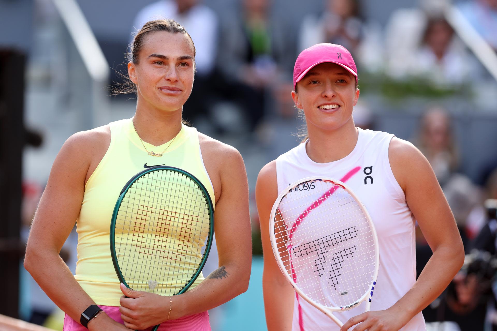 Iga Swiatek has a favorable draw in Rome. Sabalenka, 'uphill' road